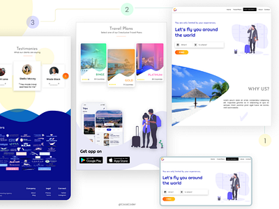 Travel And Tour Website app design figma photoshop tour travel ui uiux ux website