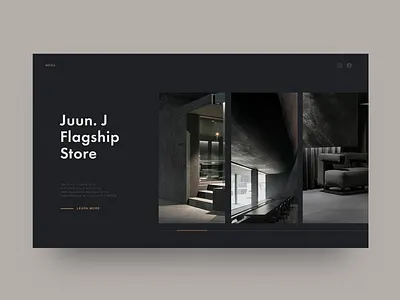 Flagship Store architecture design grid minimalism simple ui web webdesign website website concept website design