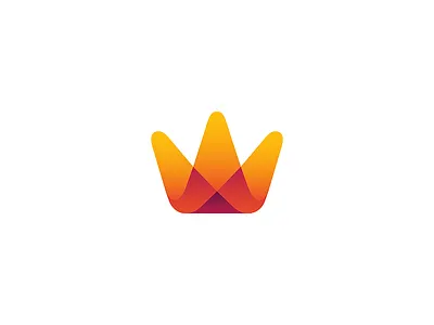 Crown app branding gradient icon illustration lights logo mark minimal mobile performance stage technology ui ux web design