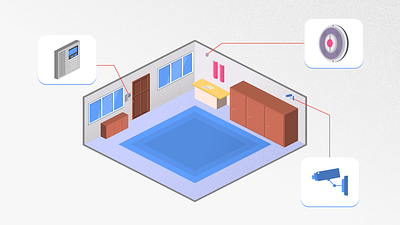 security system design house illustration illustrator vector