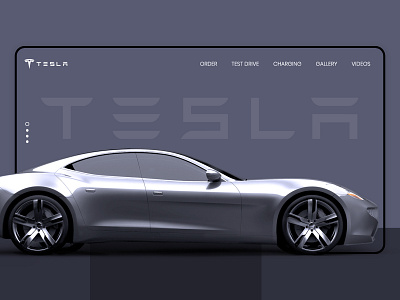 Tesla Car Concept adobe xd car concept creative design design landing page sport car tesla
