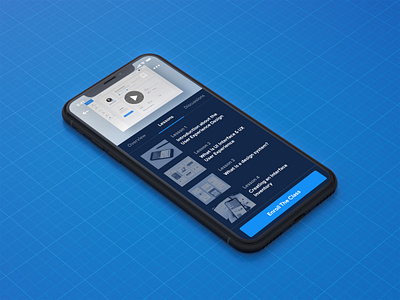 Courses Information - Education app course app dark app dark mode dark ui design education ios app lesson material design user centered design user experience user inteface