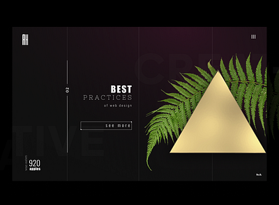 920 apples 2019 abstract app design awwwards black and white dark art design fern gold golden gradient logo logo a day logo design minimal progressive web app purple pwa trends violet