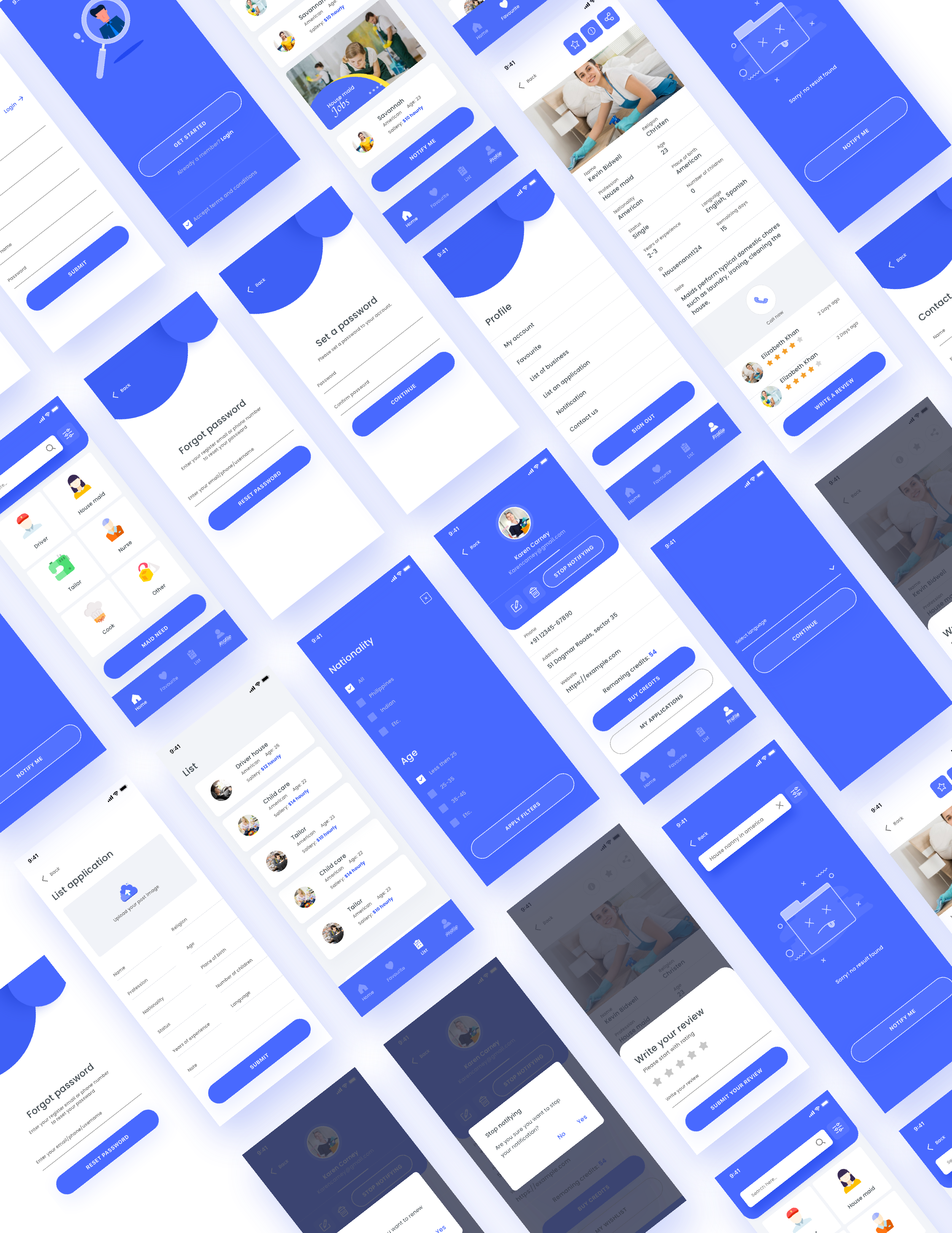 Example of Full Package Of Mobile App Desing