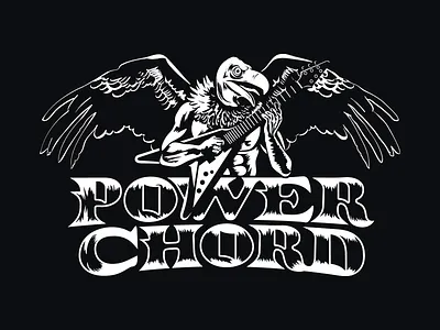 Power Chord african animals chord guitar logo metal music power vulture wings