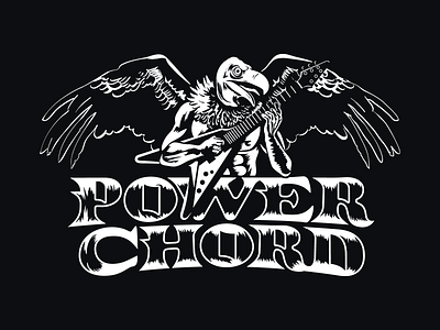 Power Chord african animals chord guitar logo metal music power vulture wings