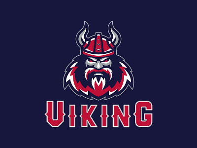 VIKING LOGO MASCOT bearded brand branding design esport esports helmet logo man mascot power scandinavian sport team vector viking vikings warrior weapon wild