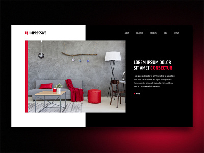 impressive catalog page furniture website graphic design interaction design interior design minimalism online shopping ui user experience ux web website website design