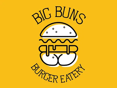 Big Buns Burger Eatery brand design branding branding design design graphic graphic design illustration illustrator logo logo design logo designer logodesign logos photoshop