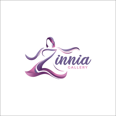 Zinnia Gallery | Logo artwork branding color creative cute logo dynamic logo elegant fashion fashion illustration feminine logo graphic deisgn icon illustration logo logo design logodaily logofashion pink purple vector