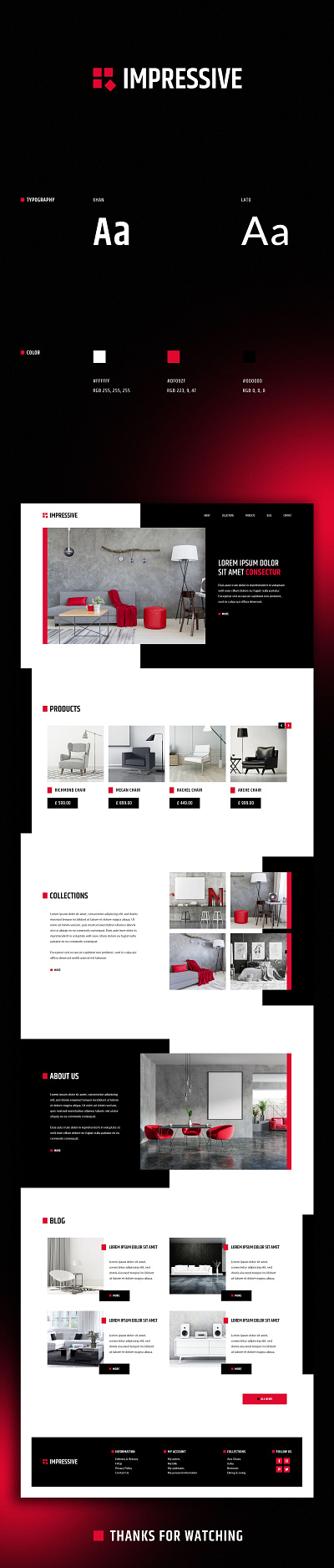 Home Impressive Website catalog page furniture website graphic design interaction design interior design ui user experience ux web website