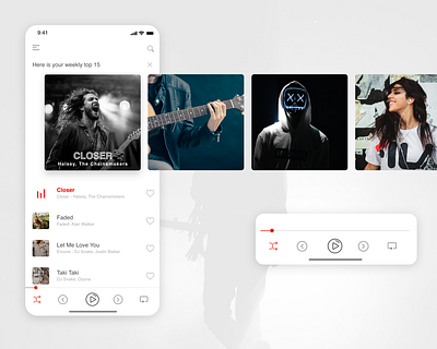 Music Application - Rebound adobe adobe xd adobexd appconcept art challenge clean cleandesign dailyui music musicapp product userexperience ux uxdesign uxdesigner uxdesignmastery xd xd design xddailychallenge