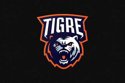 Tigre Sport Logo branding design esport esportlogo gaming icon logoteam simple tiger tiger logo