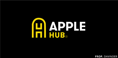 apple hub design logo vector