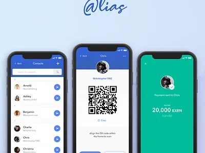 EXRN Alias atomicswap blockchain crypto wallet cryptocurrency payment app