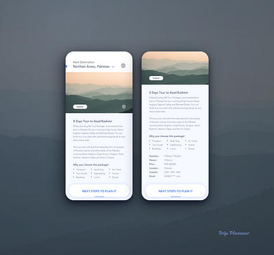 Trip Planner apps design card design design holiday ios design scroller trip planner trips ui visual design