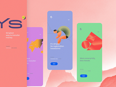 Yousend. Mobile landings illustrations app brand identity branding charts e commerce identity identity designer illustration ios iphone landing page latest design trends logotype mobile process product design