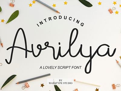 Avrilya Monoline Font clean handwritten ligatures monoline script signature font smooth