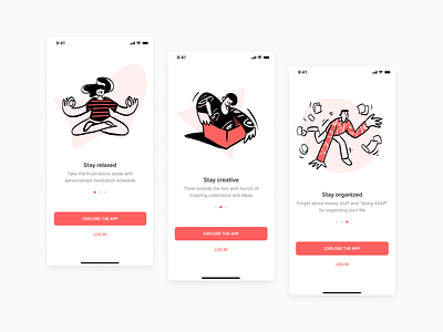 Onboarding Freebie app design freebie illustration mobile app mobile ui onboarding product design ui user experience user interface userinterface ux