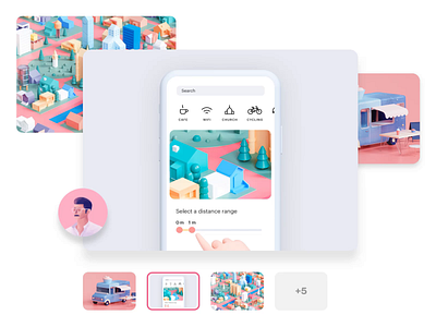 Multi-shot animation exploration after effects animation carousel design dribbble exploration illustration principle pro shot ux