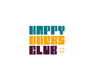 Happy Doers Club :) clientwork design digitalart font design hand drawn handlettering handmade logo designer logodesign logotype procreate typography