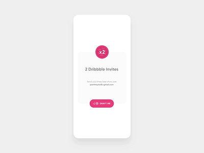 2x Dribbble Invite android animation app bottom sheet clean download dribbble flat free freebie invite ios minimal prototype simple ui ux web website xd