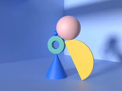 new bo visual identity 3d abstract art animation brand branding colorful illustration logo rebrand render visual identity