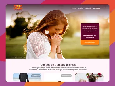 Ministerio de consejería de Iglesia del Camino. colorfull consejeria design help me homepage iglesia del camino live oxygen builder sos sos avivadores webdesign wordpress