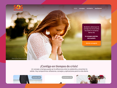 Ministerio de consejería de Iglesia del Camino. colorfull consejeria design help me homepage iglesia del camino live oxygen builder sos sos avivadores webdesign wordpress