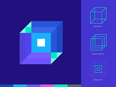 AI2 Logo Concept - Datapoint artificial intelligence brand data design experiment icon identity illustration logo research