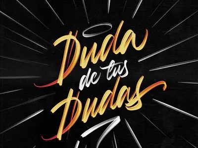 Duda de tus dudas - v2 calligraphy details lettering procreate textures
