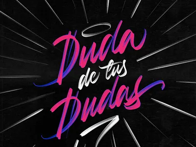 Duda de tus dudas calligraphy details lettering procreate textures