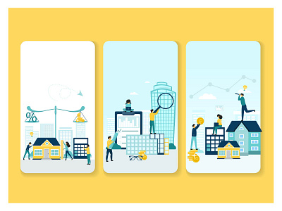 Illustrations for Instagram. app design flat illustration illustrator minimal modern vector web website