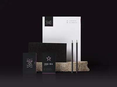 Branding - Scars in the Stars black book brand brand design brand identity branding branding design color design graphic design identity logo logo design logotype mockup pakistan purple simple stationary white