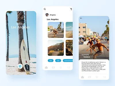 LA Travel Info app design interaction page ui uidesign ux uxdesign webpage website
