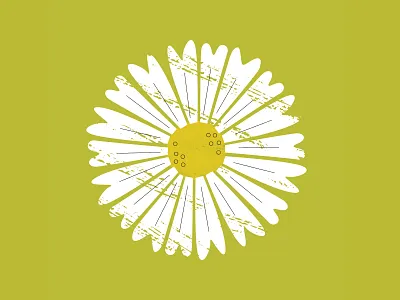 Bloom 2 brush daisies daisy design floral flower green greenery illustration illustrator natural elements texture vector