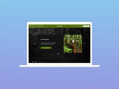 Daily UI 003 Landing Page carousel dailyui logotype multimedia navigation searching socialmedia