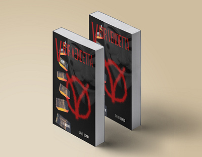 V for Vendetta book cover design book design design photoshop