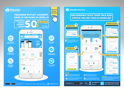 KliknKlin App for Customer & Partner illustration kliknklin startup ui vector