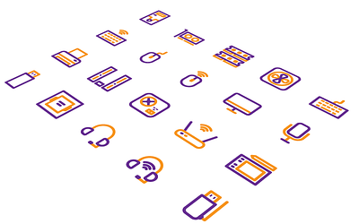 hardware icons adobe illustrator computer creative design digital illustration digitalart flat hardware icon icons design illustration illustrator logo outline technology vector