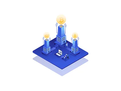 cryptocurrency isometric app bitcoin cryptocurrency illustration isometric ui vector web