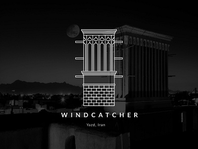 Windcatcher architecture home illustration iran iranian minimal persia persian traditional turism vector wind yazd