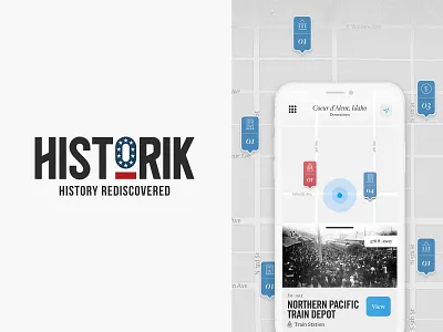 Histork History App - Final Identity 1776 america american flag app betsy ross historik history identity logo mobile app