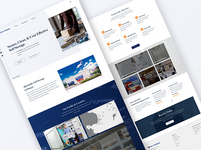 Self Storage Web Design - Version 1 banner banner design design gradient landing landing page landing page design landingpage minimal minimalism minimalist minimalistic sketch web web design webdesign website website design