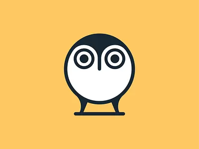 Owlet! animal bird brand branding cute for sale geometric icon illustration logo logo design logodesign mark mascot monochrome owl owlet symbol tweet wings