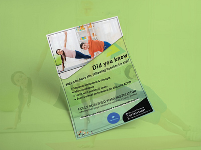 Poster Design: Yoga Academy banner ads banner design flyer design kids leaftet poster design social media design yoga yoga poster