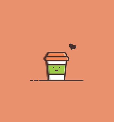 Coffee - Flat Designs branding design graphicdesign graphics icon illustration illustrator inspired vector