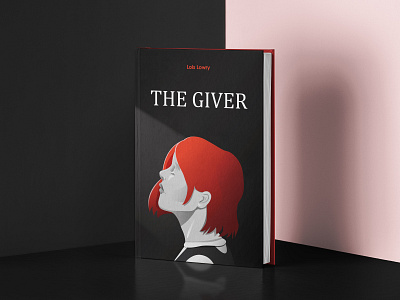 Book cover design exploration black book book cover book cover design gradients gray hardcover illustration art print red the giver vector art vector illustration