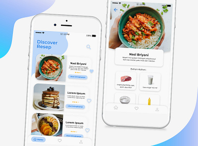 Discover Resep App app design ui ux