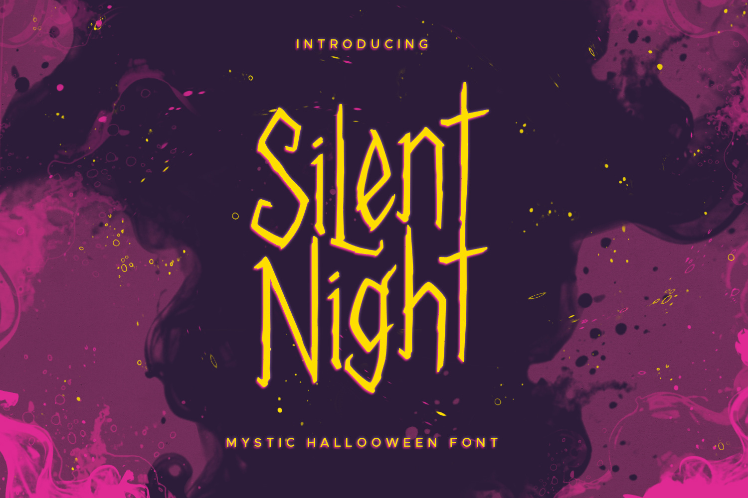 Silent Night - Halloween Font fancy font font ghost halloween october scary spooky spookyfont witch